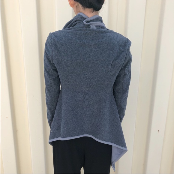 Lululemon Grey Presence Of Mind Wrap Sweater | 4 - Picture 7 of 8